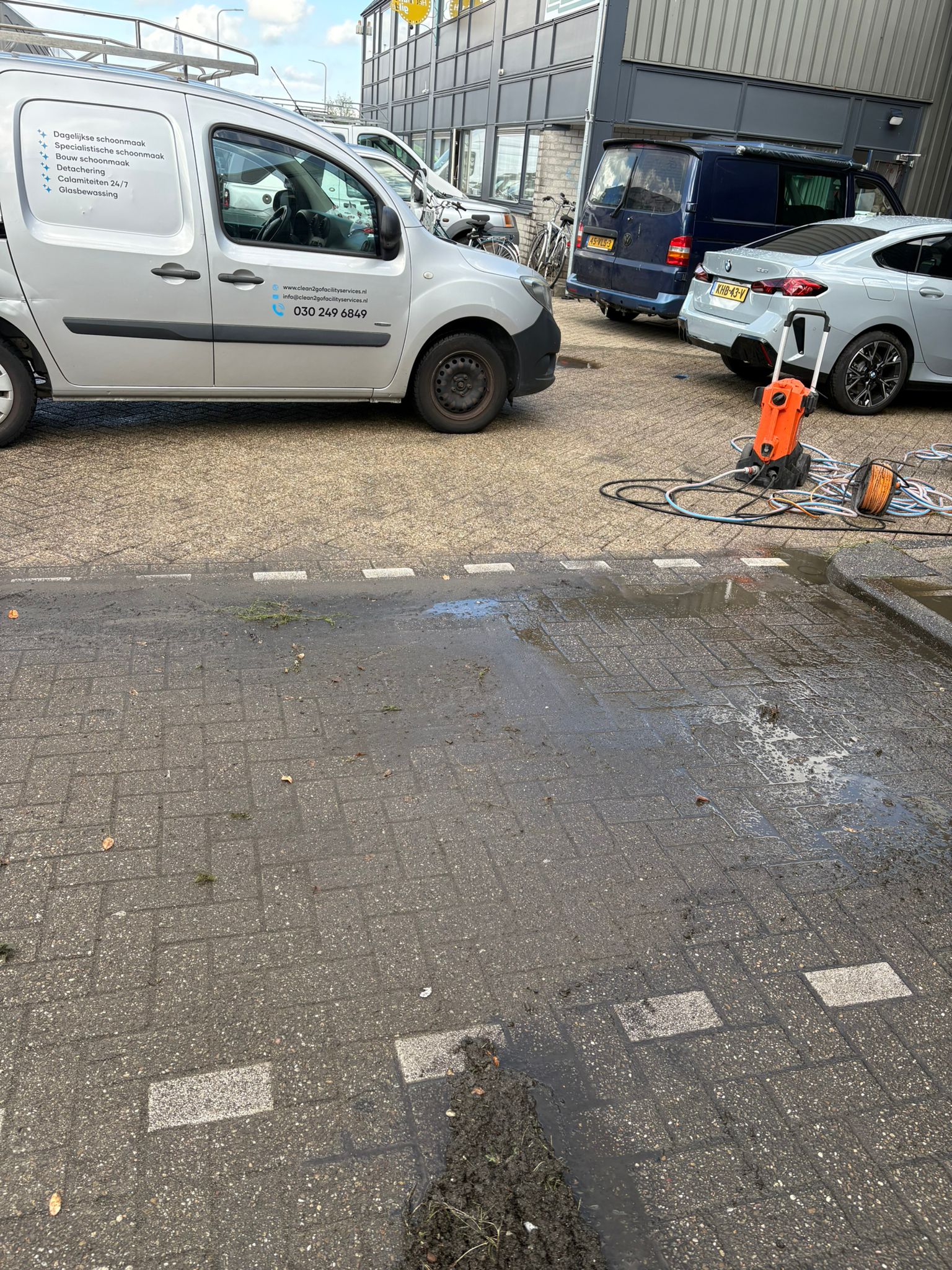 Clean2Go aan het werk op locatie
